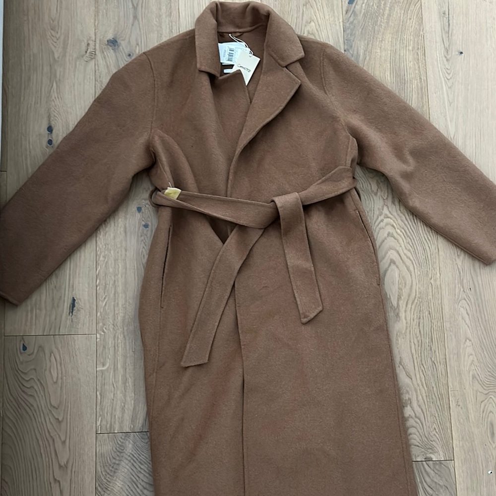 VIRAL Mango Tan Trench Coat with Belt NWT
